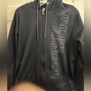 Under Armour zip hoodie, black, Large